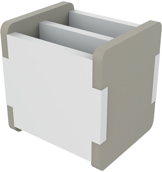 Image Unilux KUBE Stifthalter grau aus PET-Recyclingmaterial