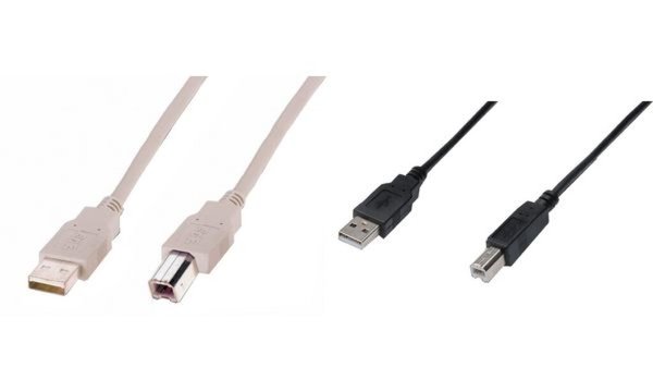 Image USB-Kabel Anschl. AB St/St 1.8m beige
