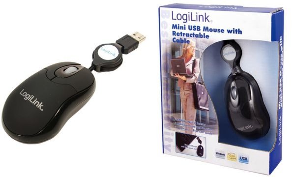 Image USB LogiLink Optical Retractable Mouse