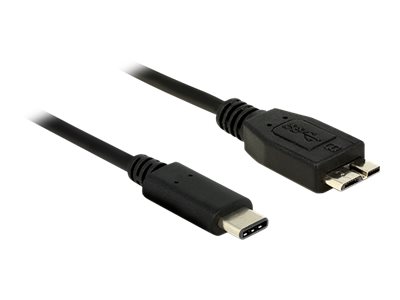 Image  USB Micro-B Stecker 1,0 m schwa