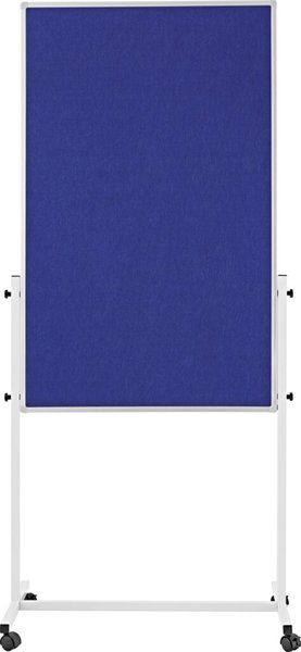 Image Universal-Board 3 in 1, Filz blau 750x1200mm, Alurahmen