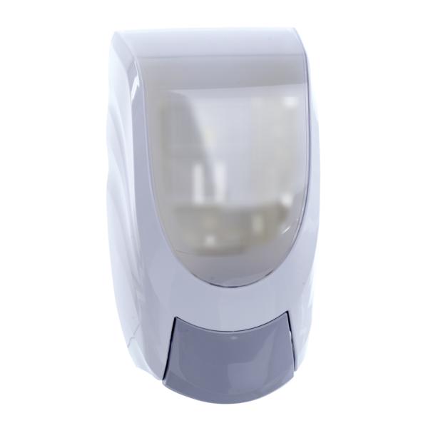 Image Universalspender "Maxi-Standard" Seifen/Schaum/Lotion/Gel-Spender, weiß | mit Drucktaster für Befüllung mit 1000-ml-Patronen
