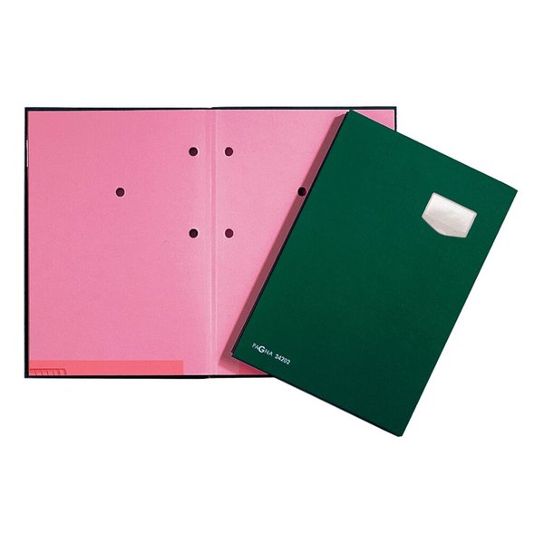 Image Unterschriftsmappe 10-teilig DE LUXE grün, für A4, Kunststoffeinband