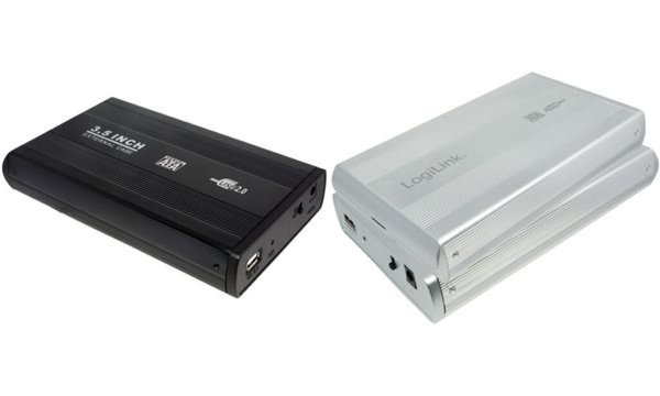 Image LogiLink 3,5 SATA Festplatten-Gehä use, USB 2.0, silber (11112294)
