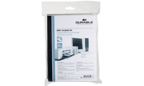 Image DURABLE Vlies-Oberflächen-Reinigung stücher DRY CLEAN 50 (9573402)