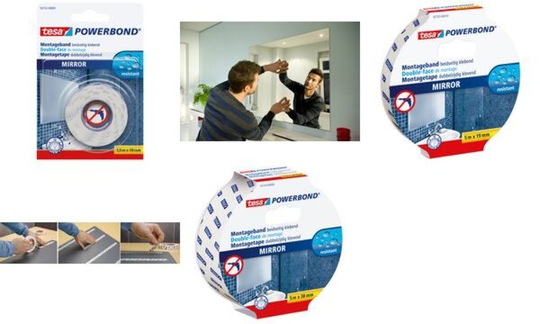 Image tesa Powerbond Montageband für Spiegel, 38 mm x 5,0 m