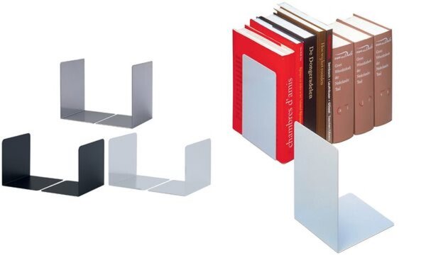 Image DURABLE Buchstütze L, aus Stahl, gr au (9324410)