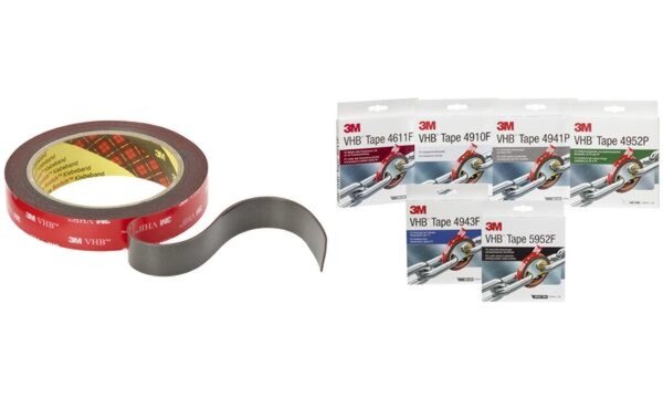 Image 3M VHB Hochleistungsklebeband 5952F, 19 mm x 3 m, schwarz
