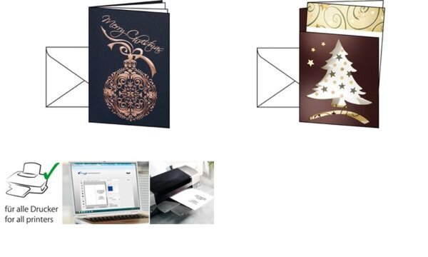 Image sigel Weihnachtskarte Dancing Tree , A6 (A5) (8202276)