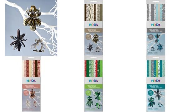 Image HEYDA Papier-Faltstreifen Christma s, türkis/mint (57301345)