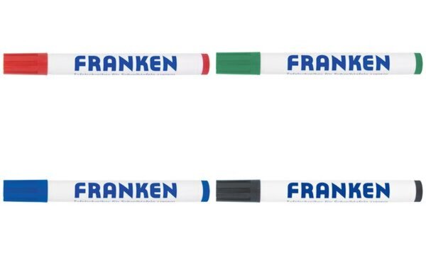 Image FRANKEN Whiteboard-Marker, Strichst ärke: 2-6 mm, schwarz (70011000)