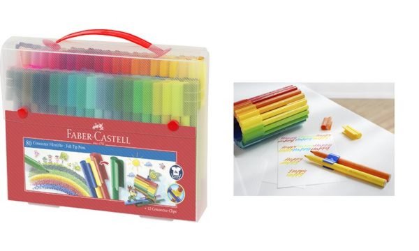 Image FABER-CASTELL Fasermaler CONNECTOR PEN, 80er Koffer