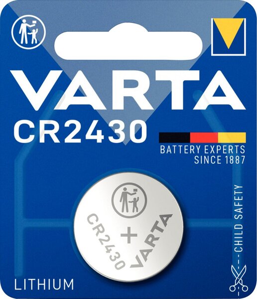 Image VARTA Batterie Varta Knopfzelle CR2430 3V 280mAh           1St.
