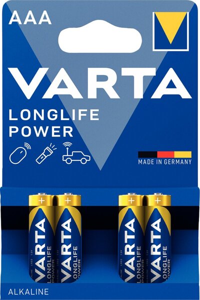 Image VARTA High Energy - Batterie 4 Stück AAA-Typ - Alkalisch - 1240 mAh