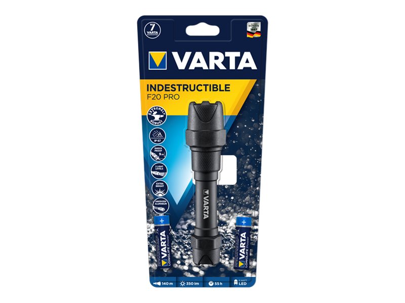 Image VARTA Indestructible F20 Pro LED Taschenlampe batteriebetrieben 350 lm 157 g