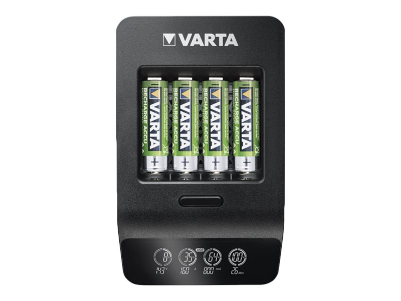 Image VARTA LCD Smart Charger+ inkl. 4 Akkus 2100 mAh AA