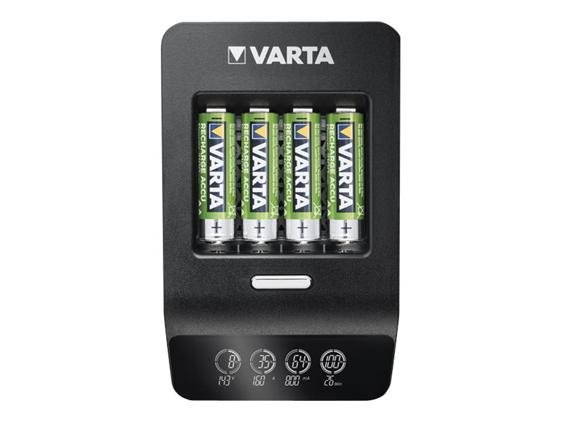 Image VARTA LCD Ultra Fast Charger+ inkl. 4 Akkus 2100 mAh AA + 12V
