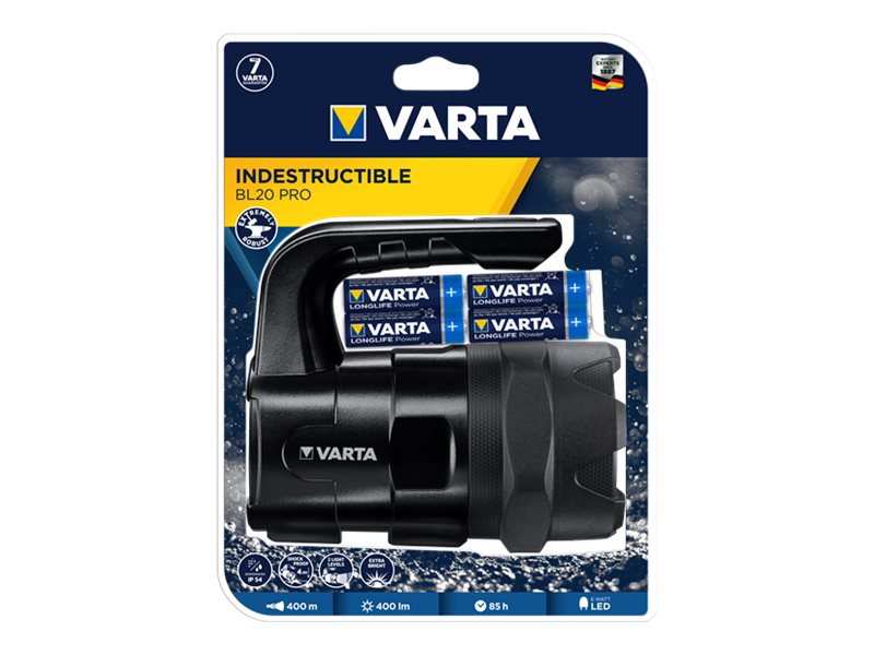 Image VARTA LED Batteriebetriebener Handscheinwerfer Indestructible BL20 Pro 400 lm