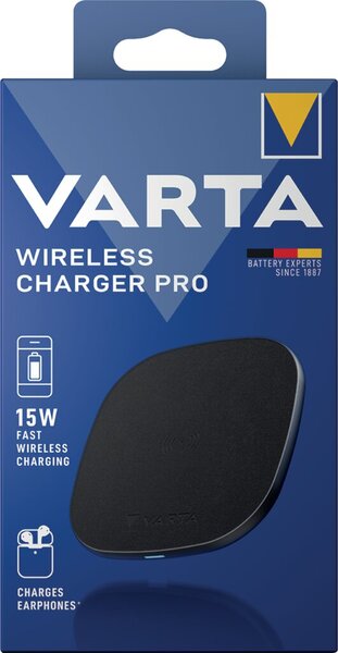 Image VARTA Wireless Charger Pro Induktive Ladestation schwarz, 15 Watt