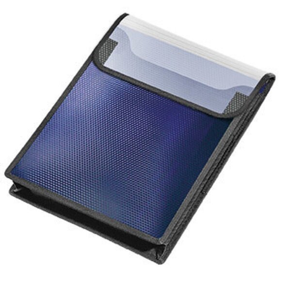 Image VELOBAG Heftbox A4 blau hoch mit Klettverschluss