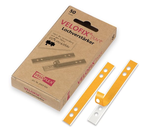 Image VELOFIX pure Lochverstärker (DBP) 105 x 15 mm, selbstklebend