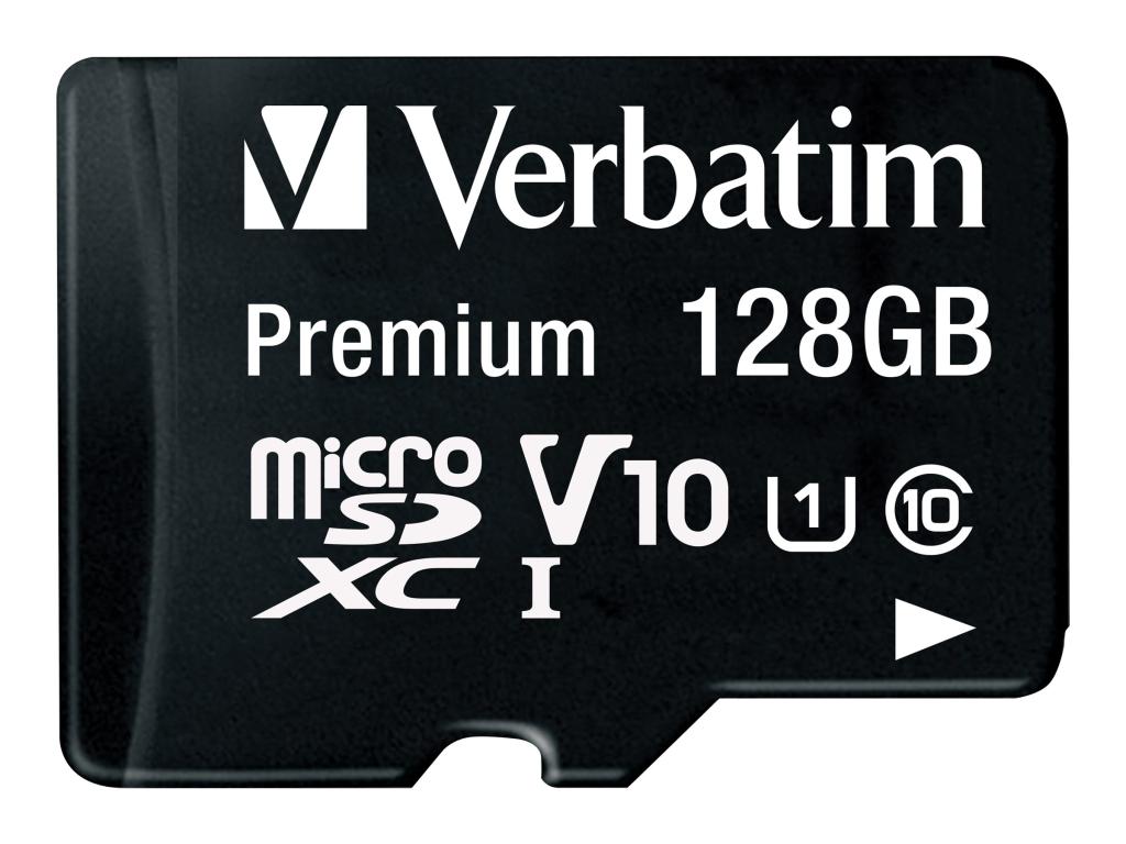Image VERBATIM SD MicroSD Card 128GB Verbatim SDXC Premium class 10 Adapter