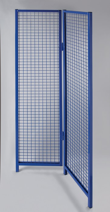 Image Vario-Eckelement zu Gittertrennwandsystem H2200xB480/480mm ultramarinblau