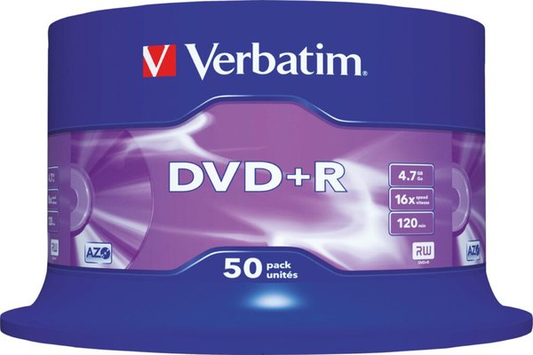 Image Verbatim DVD+R 50er Spindel 16x