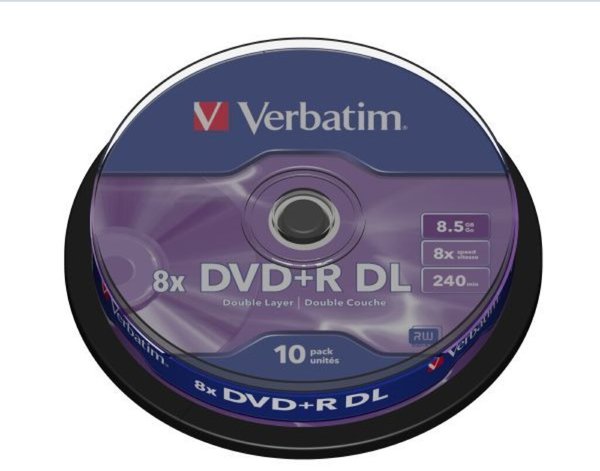 Image Verbatim DVD+R 8.5GB DL 8x, 10er Spindel