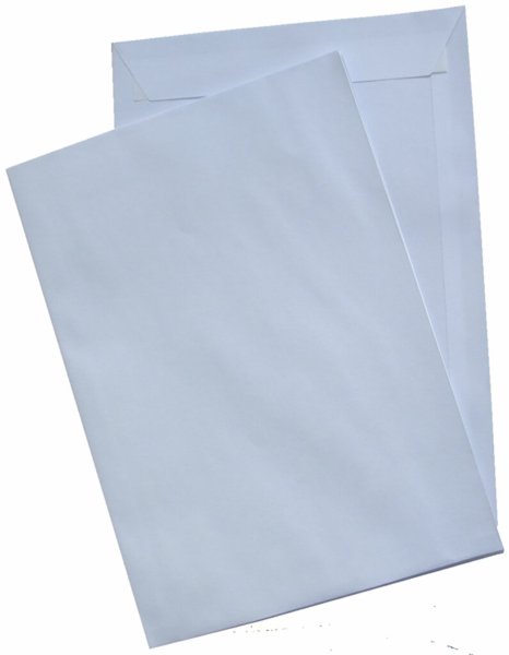 Image Versandtasche, C4, Haftklebung, weiß, 120g, Offset, mit grauem