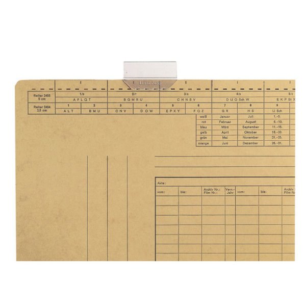 Image Vollsichtreiter 50mm, 3-zeilig, transparent, Kunststoff,