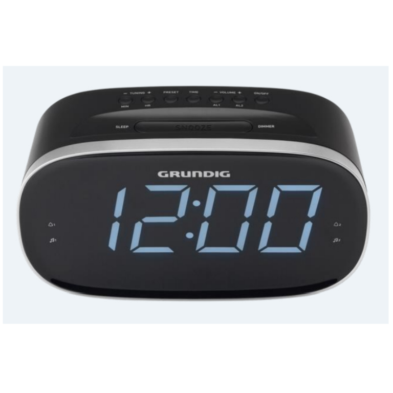 Image GRUNDIG Sonoclock3100 - Digitaler Wecker - Oval - Schwarz - Drinnen