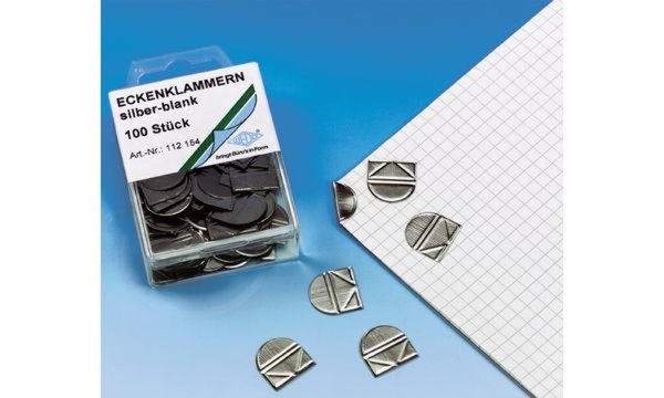 Image WEDO Eckenklammern, aus glanzverede ltem Metall (62112154)