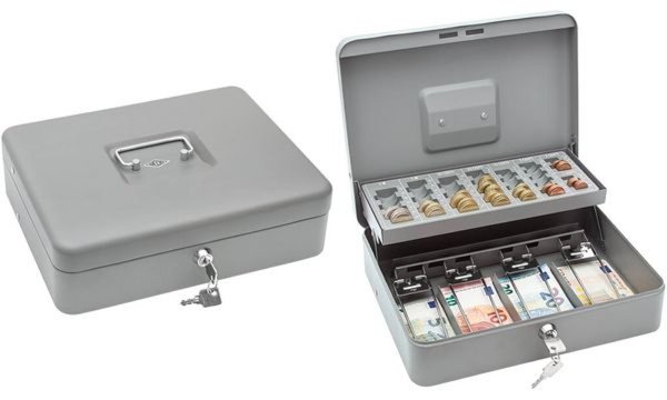 Image WEDO Geldzählkassette Standard PLUS, grau - für den Markt: D / F / NL / A / L -