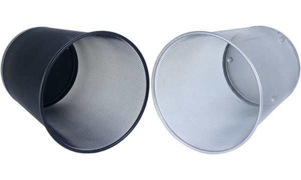 Image WEDO Papierkorb Office, aus Drahtmetall, 18 Liter, silber Drahtmetall pulverbes