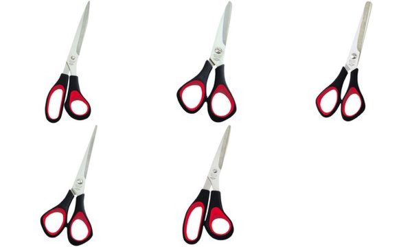 Image WEDO Schere Universal Soft-Griffen 21 cm/9768 21,0 cm schwarz/rot WEDO 9768
