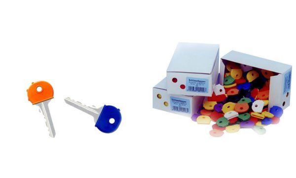 Image WEDO Schlüsselkappen rund, 100er So rtimentskarton (62022599)