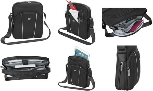 Image WEDO Umhängetasche Business Messenger Bag für Tablet-PC schwarz, für Tablets bi