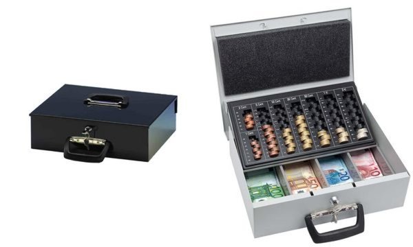 Image WEDO Universa - Geldkassette - Stahl - Schwarz (150 100801)