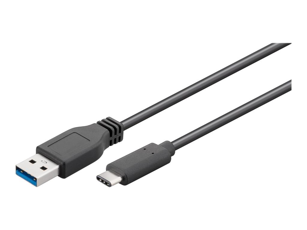 Image WENTRONIC Goobay - USB-Kabel - 24-Pin-USB Typ C (M) bis 9-polig USB Typ A (M) -