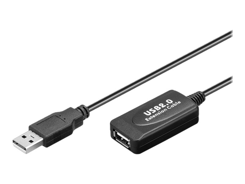 Image WENTRONIC Goobay - USB-Verlängerungskabel - USB Typ A, 4-polig (M) - USB Typ A,