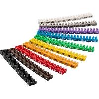 Image WENTRONIC Goobay Kabelmarker-Clips "Ziffern 0-9", für Kabeldurchmesser bis 2,5 