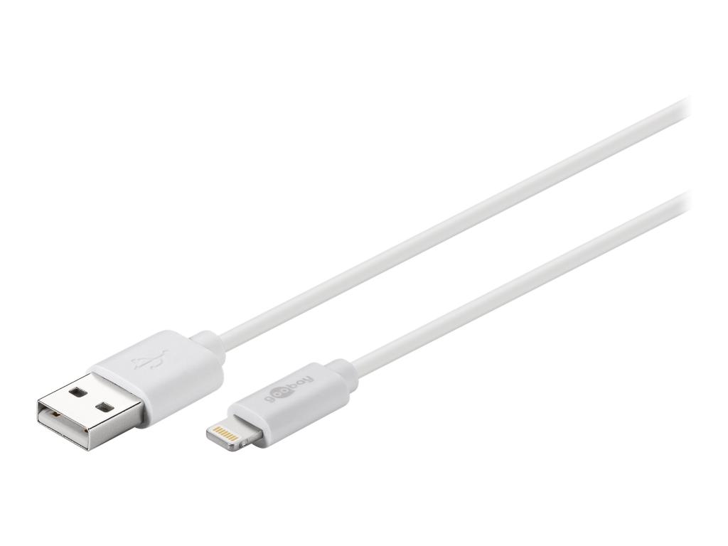 Image WENTRONIC goobay - Lightning-Kabel - Lightning (M) bis USB (M) - 50cm - weiß (7
