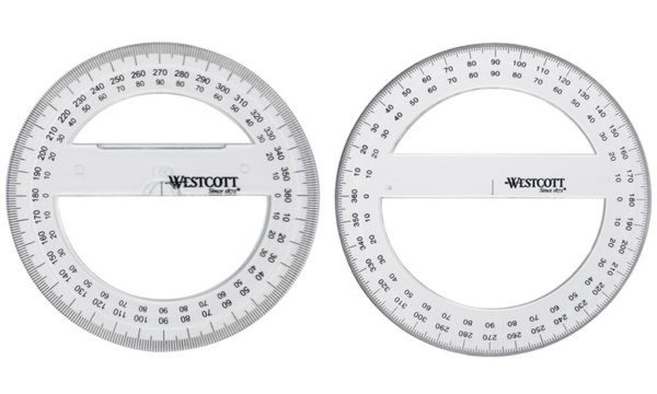 Image WESTCOTT Winkelmesser Vollkreis 360 Grad, 100 mm (62350183)