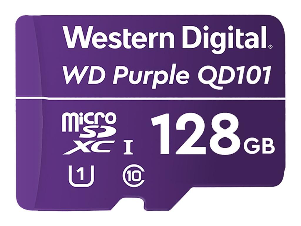 Image WESTERN DIGITAL WD PURPLE QD101 MICROSD 128GB