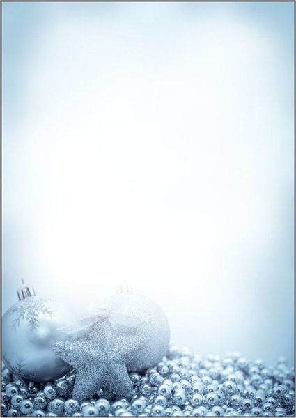 Image Weihnachts-Motiv-Papier A4 90 g/qm Blue Mystery m. allen InkJet-