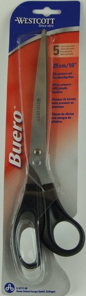 Image Westcott Büroschere 26cm Edelstahl, ergonom. Kunststoffgriff