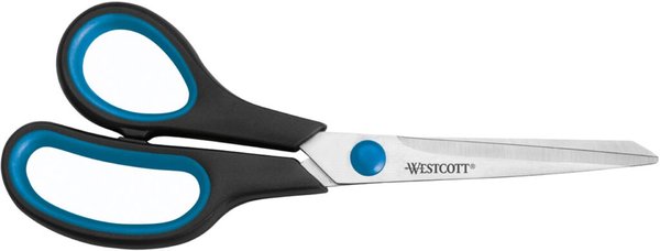 Image Westcott Easy Grip Schere 21,0cm blau-schwarzer Kunststoffgriff