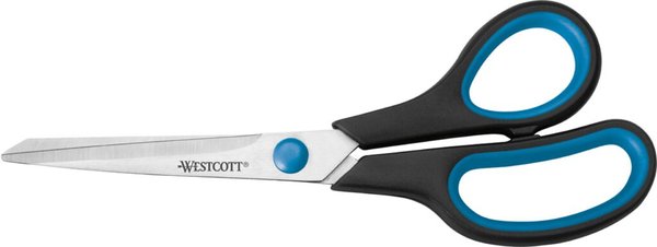 Image Westcott Easy Grip Schere 21,0cm blau-schwarzer Kunststoffgriff