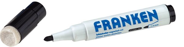 Image Whiteboardmarker MagWrite schwarz Rundspitze 1-3mm mit Schwamm